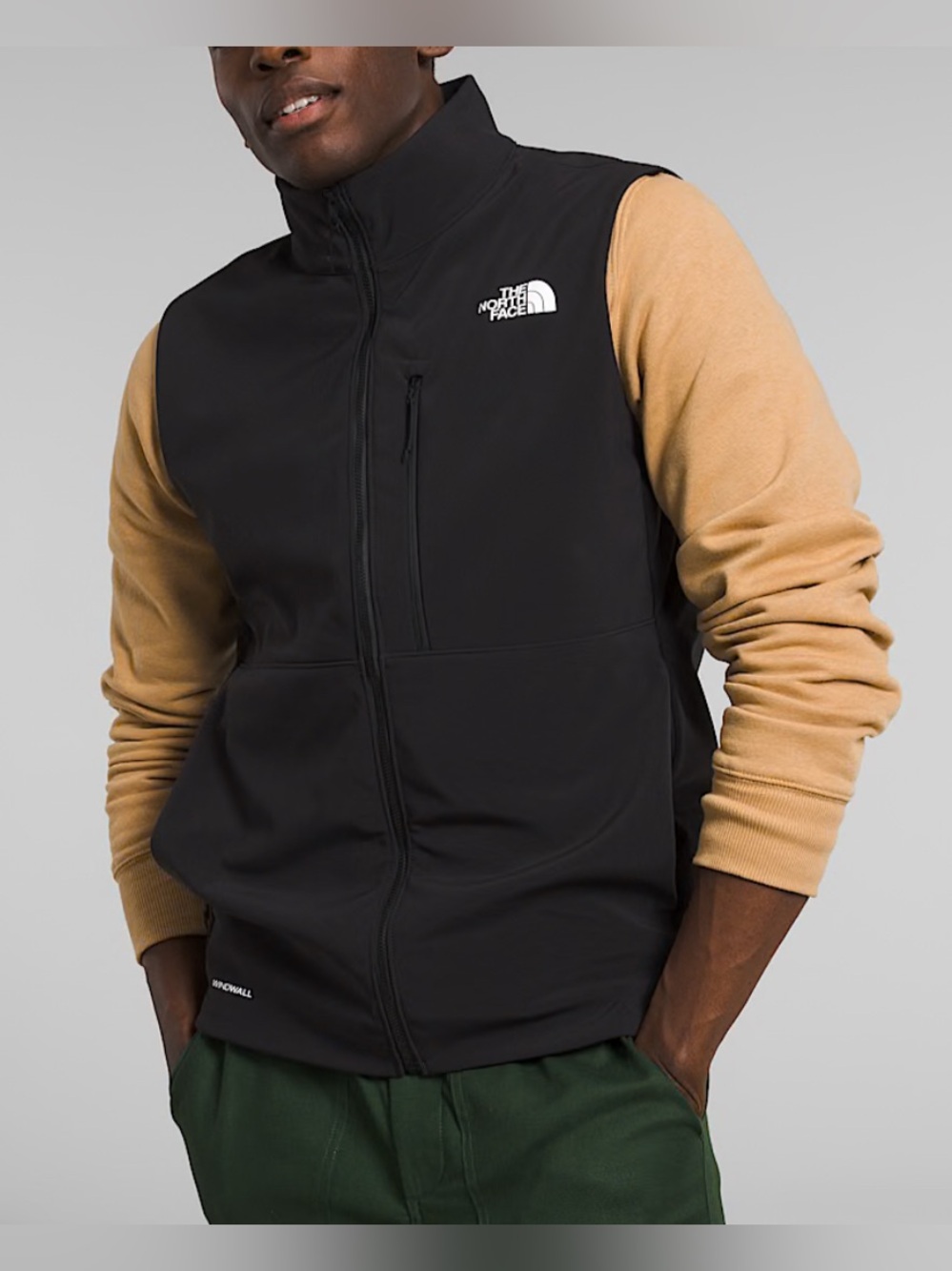 The North Face Men’s Apex Bionic Classic Black Softshell Windwall Vest Sz XL